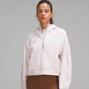 Lululemon scuba half zip flush pink